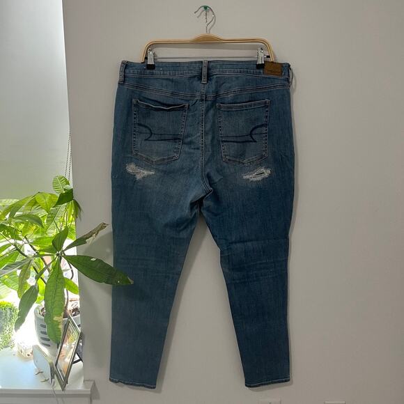 American Eagle Distressed Skinny Jeans Size 18 - Picture 5 of 5
